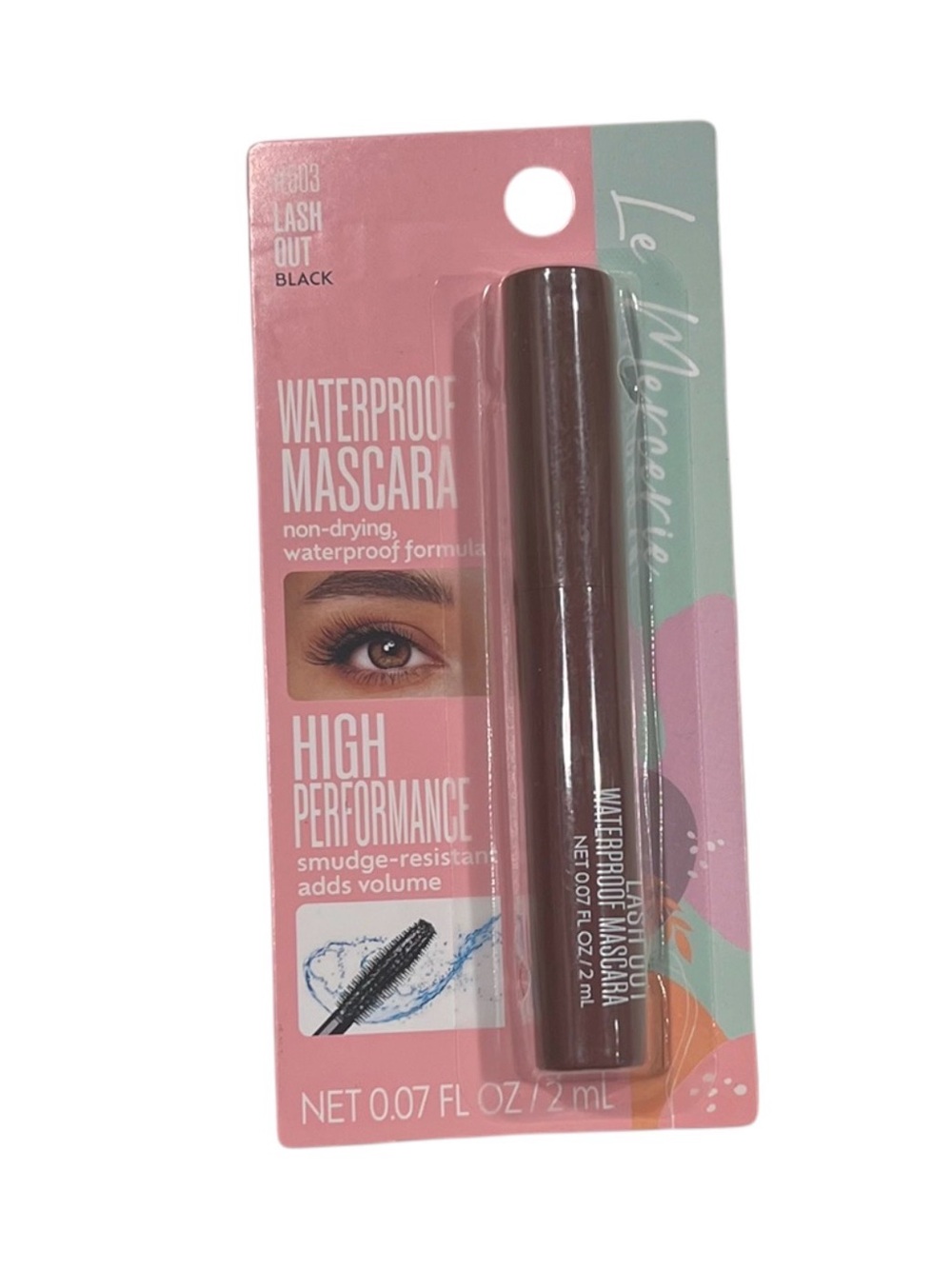 Le Mercerie Waterproof Lash Out Black High Performance Mascara New in Package